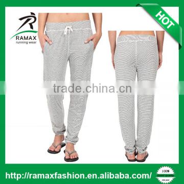 Ramax Custom Women Stripe Loose Tapered Leg Pants For Jogger Sweatpants