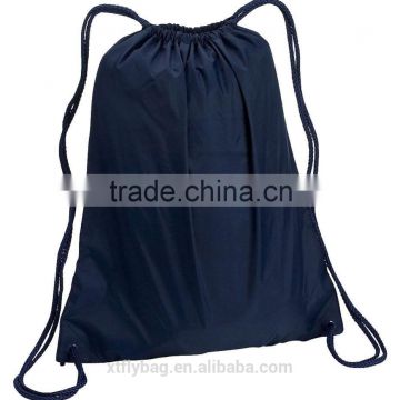 Eco-Friendly Navy Cotton Drawstring Backpack,cotton drawstring bag,drawstring bag