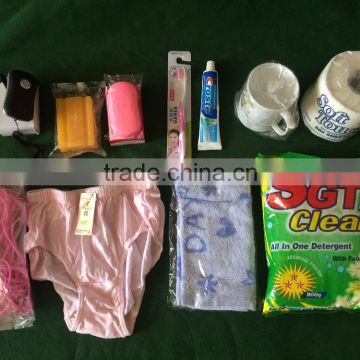Relief supplies for Hygiene kit