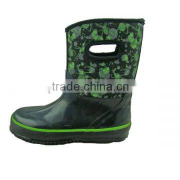 Toddler Girls and boys Neoprene rubber rain boots