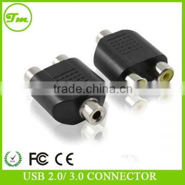 Golden 3.5mm Male to 6.35mm Female Adapter