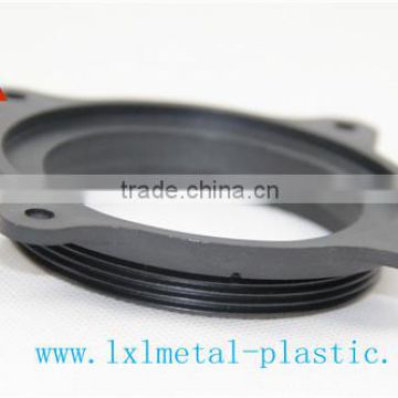 Black PC plastic fixing plate for fastening cables