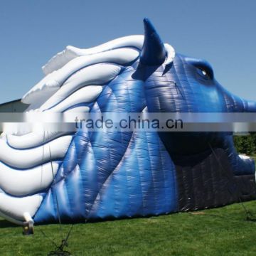Gaint mustangs tunnel inflatables/ inflatable sports tunnel