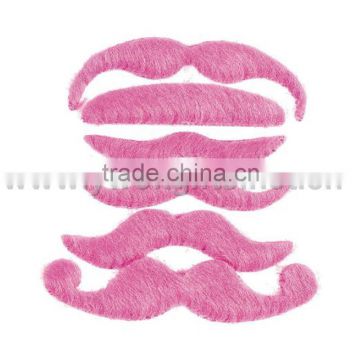 Hot Sale Pink Fake Mustache Beard,Artifical Mustache For Carnival