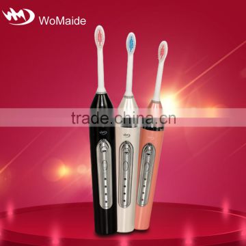 Pink color Sonic pulser vibrations charging electric toothbrush manufacturer