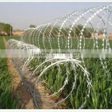 low price concertina razor barbed wire/ razor blade barbed wire china manufacturer