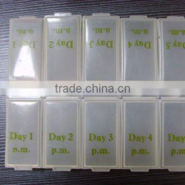 10-days plastic drug box
