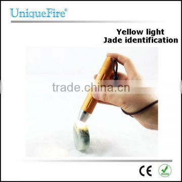 UniqueFire Cree XR-E Q5 Led buld yellow light jade Led Flashlight