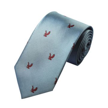 High Stitches Gray Polyester Woven Necktie Summer Plain