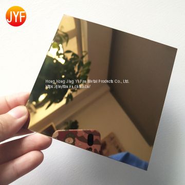 PVD Gold Mirror stainless steel sheet decorative for decoration luxury hotel wall panels