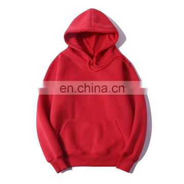 Fall/winter cotton fleece blank hoodie customized casual pullover