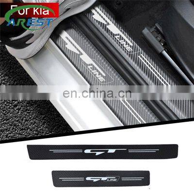4pcs car sticker Door slot Sill Sticker decoration For KIA GT GTline Xline CEED PICANTO accessories car styling