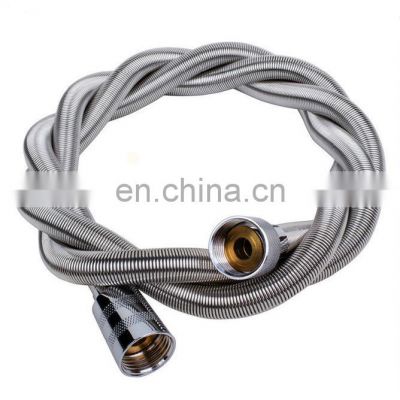 1.5m(59-Inch) Flexible chrome Shower Hose Stainless Steel with Solid Brass Connector