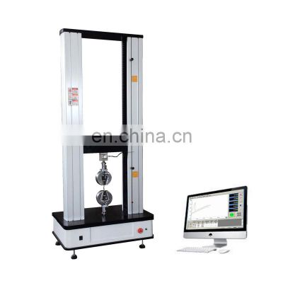 PE extensometer metal welding tensile testing machine furnace with pneumatic grips for plastics
