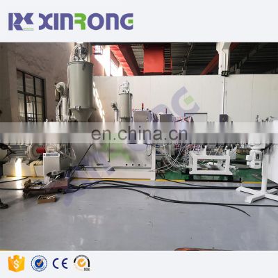 Xinrongplas single screw extruder machine 110-315mm plastic hdpe pipe production line