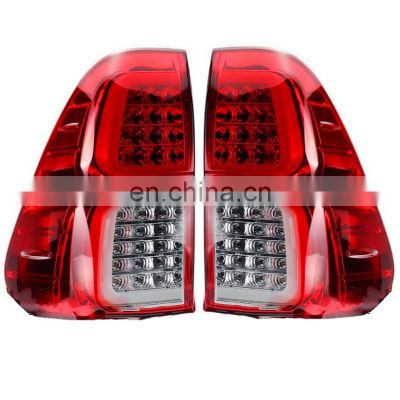 815610K270 or 815610K271 Red Shell Tail Lamp Pair LED Lights For Toyota Hilux Revo 2016-2020 LED Rear Lights Set