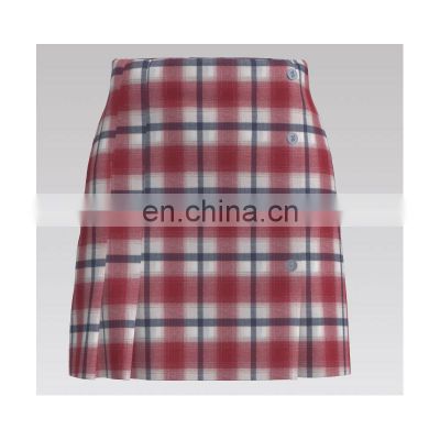 2022 popular  red check 100% Cotton high density yarn dyed fabric for shirt