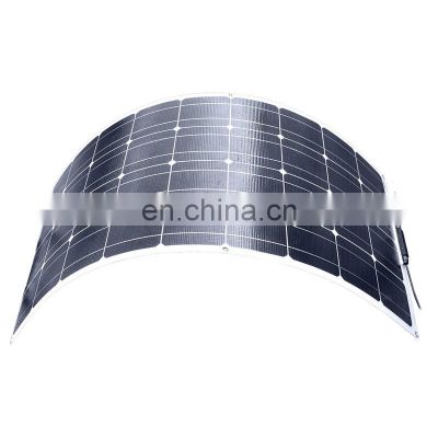 100W  18V semi-flexible monocry stalline cell portable solar panel