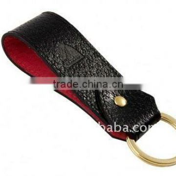 durable genuine cow leather key ring