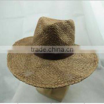 special panama hats made by paper with lether band