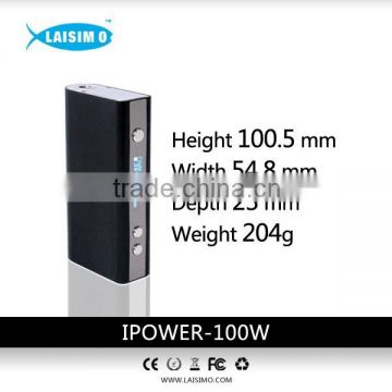 laisimo 2015 newest ipower 100w TC vape 75w manufacturer with temp control TC-MOD in stock soon
