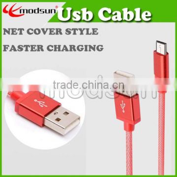 5PIN Multi color USB 2.0 micro USB cable for Android cell phone usb cable