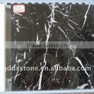 natural black with white veins marble products