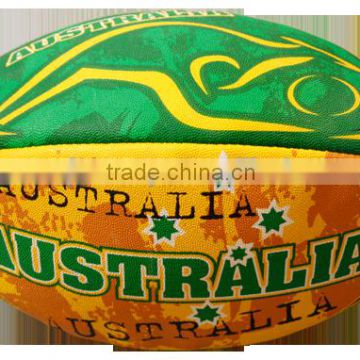 Green Yellow Rugby Ball