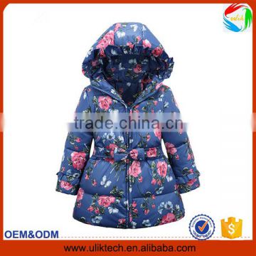 2015 New design casual winter child clothes for girls wear cold weather down jacket wholesale winter coat kids(ulik-J021)