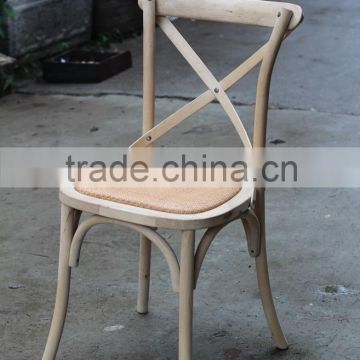 Classical X Back Antique Teak Wood Chair