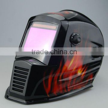(super viewing 100*67mm !!)Solar Powered Auto-Darkening Welding Helmet Welding Mask(WH7912124)
