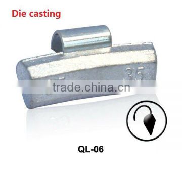 Lead alloy balance weights