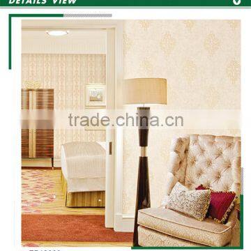 overstock deep embossed pvc wallpaper, traditional damask wall decor for tv background , anti-static wall sticker pattern