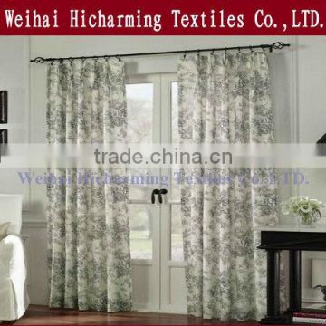 100% polyester printed curtains