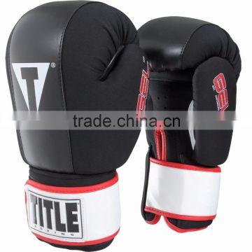 Boxing Gel Incite Washable Hook & Loop Heavy Bag Gloves - Regular - Black