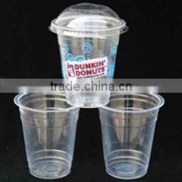 Clear plastic cups for juice / juice plastic cups with lid / plastic cups juice lid