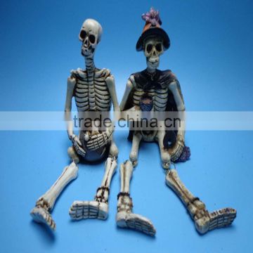 Wholesales Polyresin Skull statue crafts for halloween decorations
