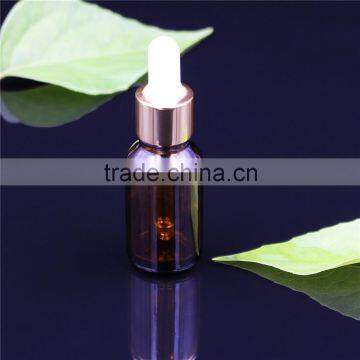 15ml amber essential oil glass bottle with dropper