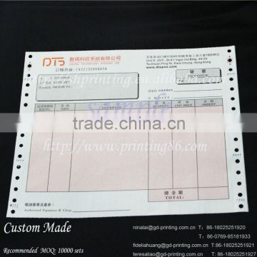 Nice invoice paper with label from china manufacturer
