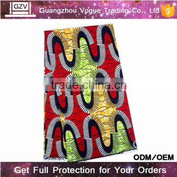 Vogue african print fashion wholesale price 100% cotton western print fabric