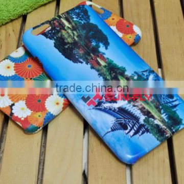 3D Blank polymer heat press cover for iphone 6 sublimation phone case