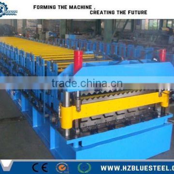 Double Layer Roofing Sheet Roll Forming Making Machine, Corrugated And IBR Double Deck Roof Rolling Former