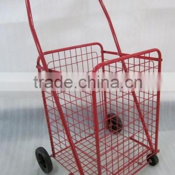 RH-FC02 Folding Wire Hand Cart Foldable Metal Shopping Trolley