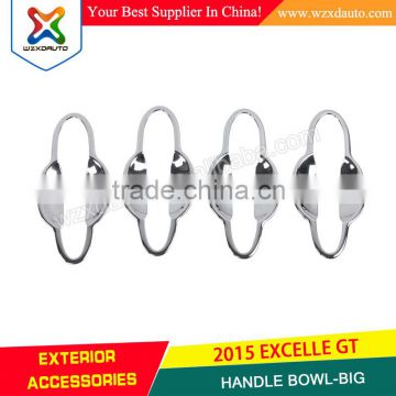 SET ABS CHROME DOOR HANDLE BOWL INSERTS COVER HANDLE BOWL FOR BUICK EXCELLE 2015