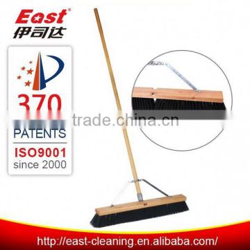24 inches heavy duty wooden handle floor cleaning broom brush