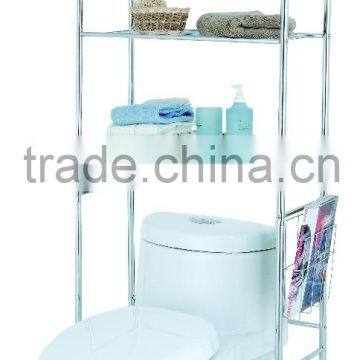 3 Tier metal bathroom space saver storage shelf