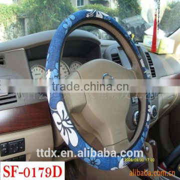 Heated Flower Fabric Steering Wheel Covers