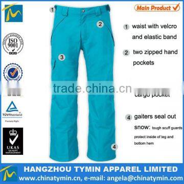 new design new men colorful custom waterproof ski pants