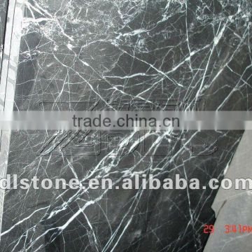 China Low Price black marquina marble slab