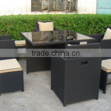 4 seater outdoor cube dining set